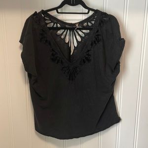 Free People Charcoal Tee Shirt